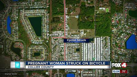 Pregnant Woman Struck on Bicycle