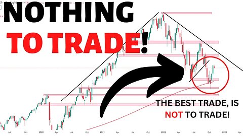 The Stock Market today! the Best trade, is Not to Trade! You missed the chance.