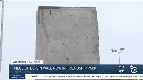 Piece of Berlin Wall now in Friendship Park