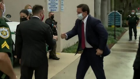 Florida Gov. Ron DeSantis meets with Mayor Dave Kerner