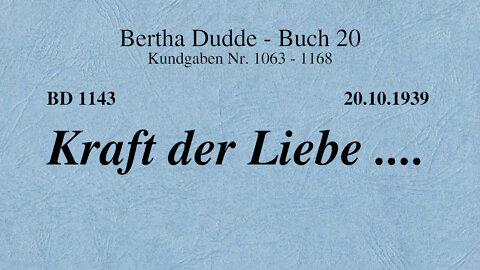 BD 1143 - KRAFT DER LIEBE ....