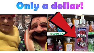 Reviewing hand soap from the Dollar Tree