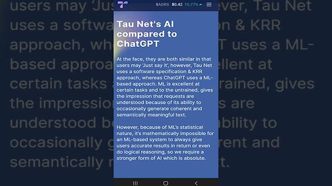 28 TauNET vs ChatGPT💎#shorts #tauchain #chatgpt #openai #taunet #ml #machinelearning #ai