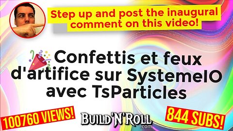 🎉 Confettis et feux d'artifice sur SystemeIO avec TsParticles