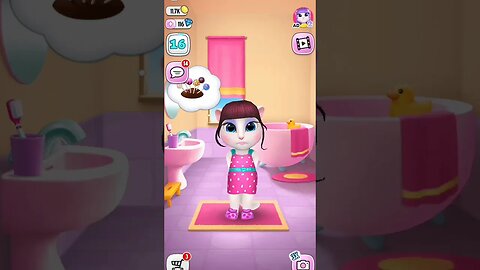 😂😁Angela Wants Candies #487 | My Talking Angela 2 | #shorts #funwithangela 🤣😂