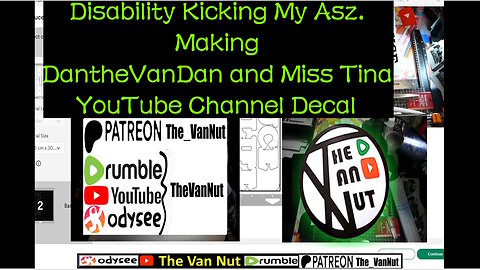 Making @DantheVanDan and Miss Tina YouTube Decal @TheVanNut