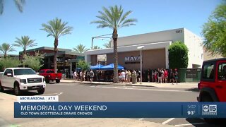 Crowds visit Old Town Scottsdale on Memorial Day weekend