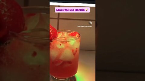 Mocktail sem Álcool da Barbie - Receita da Barbie - Filme da Barbie Fenômeno 2023