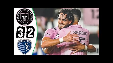 Messi Effect & Busquets High IQ - Inter Miami vs Sporting KC 3-2 Highlights & Goals - 2023