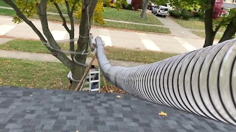 Troy family builds epic Halloween candy chute