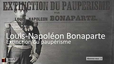 Extinction du paupérisme - Chapitre III - Louis-Napoléon Bonaparte (1844)