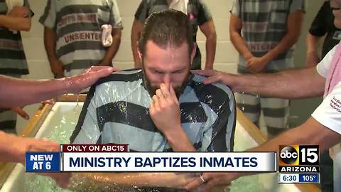 Ministry baptizes Valley inmates who want a fresh start