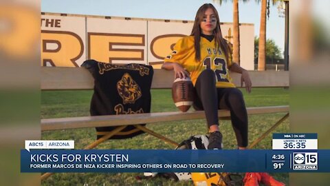 Kicks for Krysten: Former Marcos de Niza kicker inspiring others on road to recovery