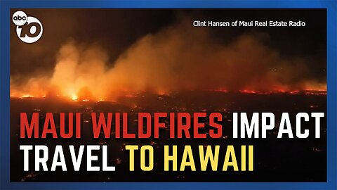 Travel alert issued for Maui due to wildfires