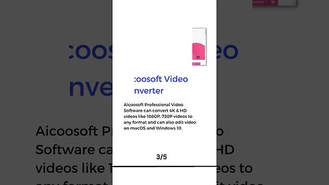 Top 5 Video Converter Software #shortvideo #shorts #short