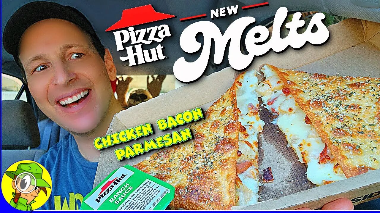 Pizza Hut® MELTS Review 🍕🧀 Chicken Bacon Parmesan Melt 🐔🥓🧀 Peep THIS
