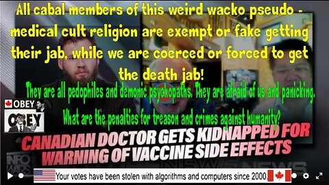 Canadian Doctor Gets Kidnapped And Almost Murdered For Warning Of Vaccine Side Effects