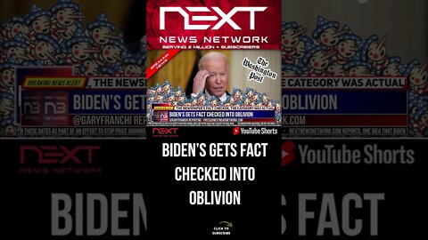 Biden’s Gets Fact Checked into Oblivion #shorts