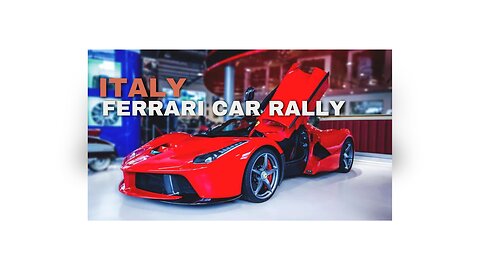 Ferrari Cars rally in Italy 2023