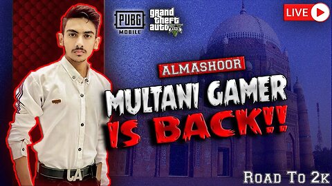 🔴Live | PUBG MOBILE | GTA 5| CHILL STREAM | MULTANI GAMER | Road To 2k