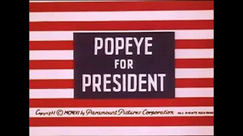 Popeye for President ⭐️Classic Cartoon ⭐️ 1956 ⭐️ Animation