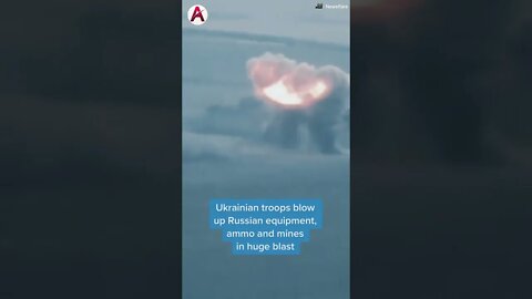 Dramatic footage shows Ukrainian forces destroy Russian military equipment.