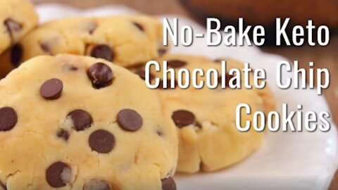 Keto Diet Recipes No-Bake Keto Chocolate Chip Cookies