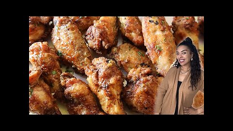 Crispy Air Fryer Chicken Wings | Lemon Pepper Chicken Wings