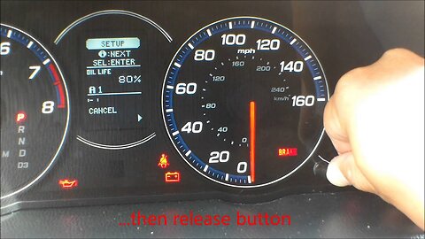 How to reset oil light life 100% Acura TSX √