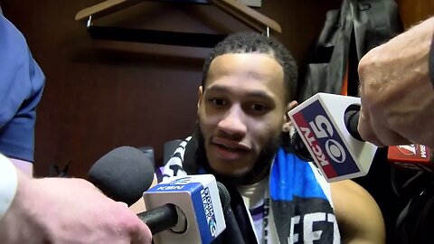 Kansas State Basketball | Markquis Nowell Postgame Interview | K-State 98, Michigan State 93