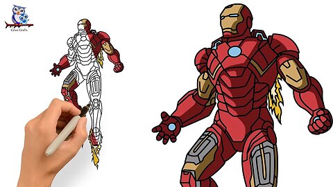 How to Draw Iron Man - Step by Step