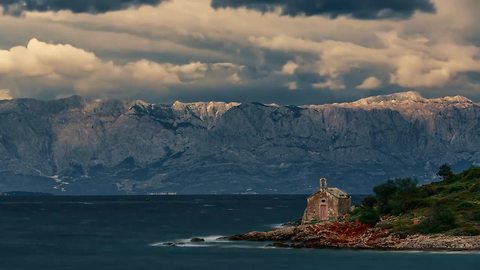 Breathtaking time lapse photography of island thunderstorm