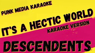 DESCENDENTS ✴ IT'S A HECTIC WORLD ✴ KARAOKE INSTRUMENTAL ✴ PMK