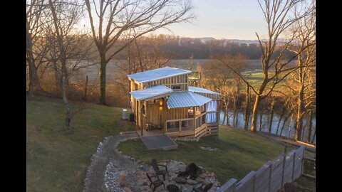 Little River Tiny House *roof top deck* On Foundation