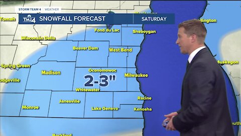 Sunshine with cold air after snow settles Friday