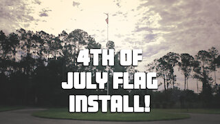 Installing a 30 foot flag pole!