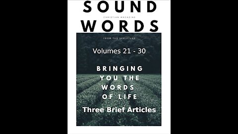 Sound Words, Three Brief Articles