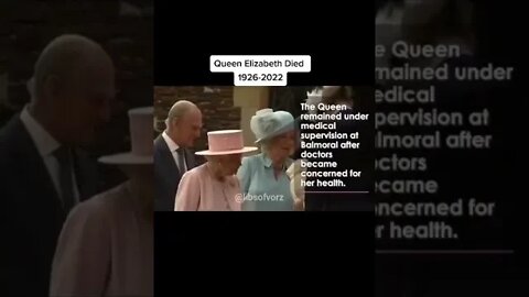 Just saw on vorz. RIP Queen Elizabeth, 1926-2022.