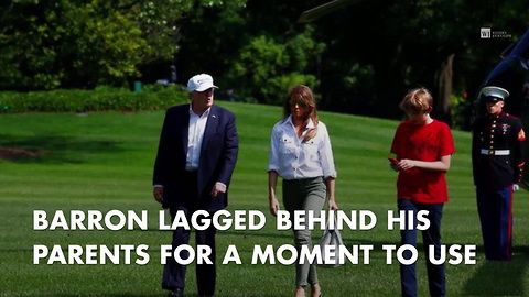 Barron Trump Needs One Look Back After Returning From Camp David