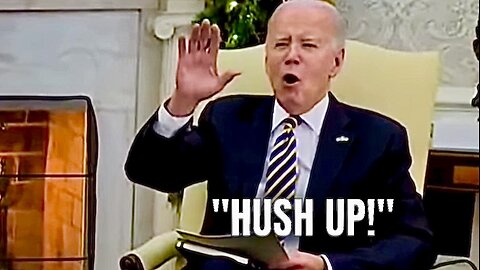 Joe Biden tells the Media to "HUSH UP”, then SPENDS more money