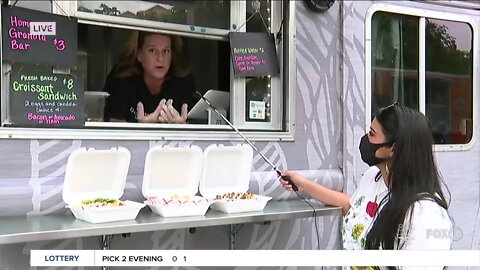 Three Little Birds Breakfast Truck at River District Farmers Market in Fort Myers