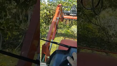 clearing brush beside a runway in New Hampshire