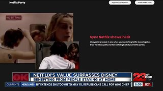 Netflix's value surpasses Disney