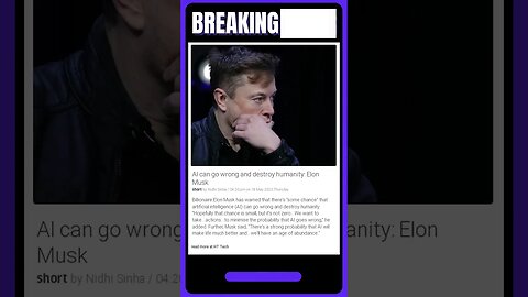 Elon Musk Warns of AI-Related Dangers, but Sees Hope for Abundance | #shorts #news