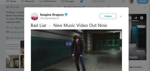 Imagine Dragons film new video at local school