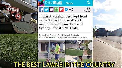 His Yard Is So EXCEPTIONAL, It made the NEWS!!! Aussie Home Lawns