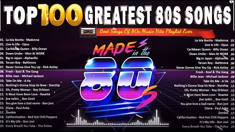 80s Greatest Hits (LIVE) Album 80s Music Hits - Michael Jackson, Laura Branigan, Modern Talking