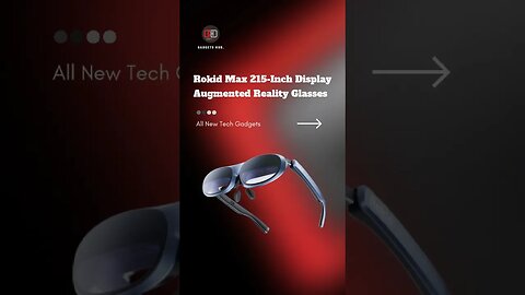 Rokid Max 215 Inch Display Augmented Reality Glasses #coolgadgets #gadgets #accessories #technology