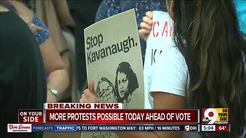 Local protests possible today ahead of Kavanaugh vote