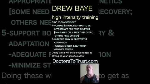 Drew Baye. 5 keys to effective training